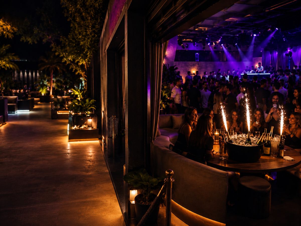 Ibiza nightlife VIP package — club table service and private transfer